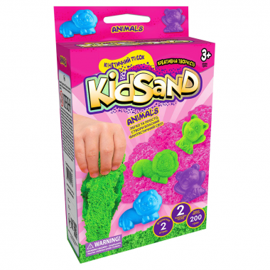 Кінетичний пісок KidSand KS-05-01U, 200 г в наборі