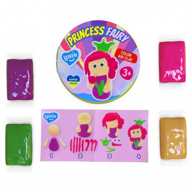 Набір для ліплення із повітряним пластиліном Princess Fairy  ТМ Lovin 70138