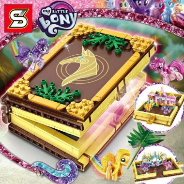 Конструктор книга-игровое поле SY1497  Little Pony 546 деталей