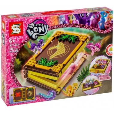 Конструктор книга-игровое поле SY1497  Little Pony 546 деталей