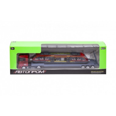 Игрушка трейлер металлический 7875 "АВТОПРОМ" (Red)