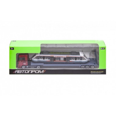 Игрушка трейлер металлический 7875 "АВТОПРОМ" (White)
