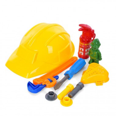 Детский набор инструментов SP818-8-9(Yellow) каска, огнетушитель, маска Детский набор инструментов SP818-8-9(Yellow) каска, огнетушитель, маска