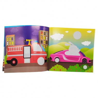 Книга розмальовка для малюків "Транспорт" Книжковий хмарочос 400616