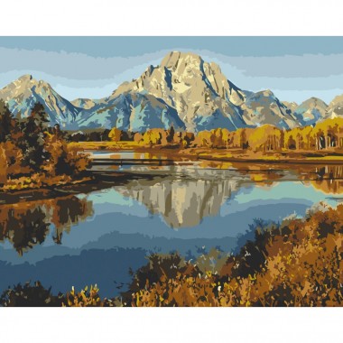 Картина по номерам без подрамника Горное озеро Art Craft 11013-ACNF 40х50 см