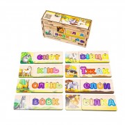 Розвиваюча дерев'яна іграшка-пазл Абетка тварин Puz-91768