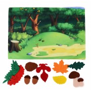 Развивающая игра с фетра Осенний лес Умняшка PF-009