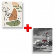 Набір картин за номерами 2 в 1