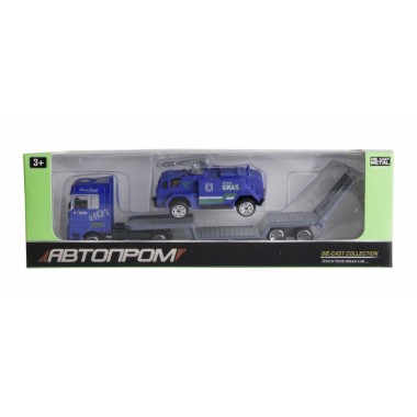 Игрушечный трейлер с джипом 7879 "АВТОПРОМ"