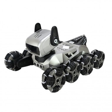 Детская игрушка на радиоуправлении Собака 1028(Silver) световые и звуковые эффекты