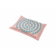 Подушка акупунктурная BP-01(Розовый-голубые фишки) 45х35 (Гречиха)