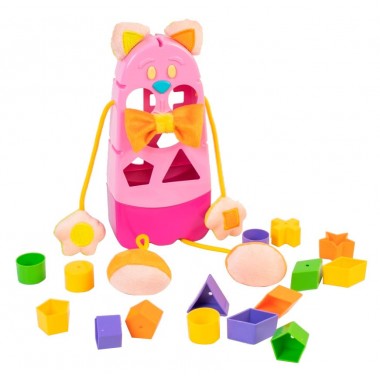 Игрушка развивающая сортер Котик розовый Tigres 39290(Pink)