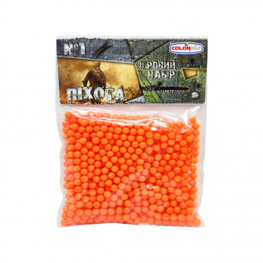 Пластикові кульки для дитячої зброї Colorplast 1-153 6 мм 500 шт