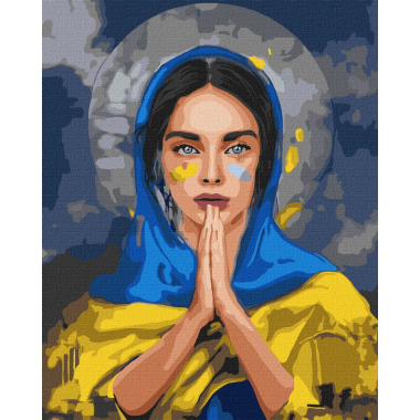 Картина по номерам Молитва за Украину Идейка KHO4857 40х50 см