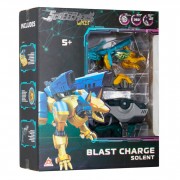 Детский игровой набор S5 L1 СОЛЕНТ Screechers Wild! EU686114 запускатель-бластер, машинка-трансформер