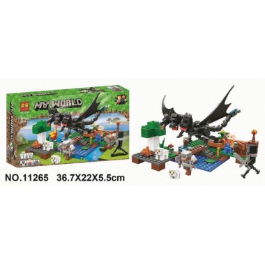 Конструктор Bela "Minecraft" 11265 Нападение Черного Дракона