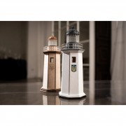 Конструктор дерев'яний 3D маяк з острова Зміїний без прибудови (Україна) TMP-004, 83 деталі