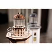 Конструктор дерев'яний 3D маяк з острова Зміїний без прибудови (Україна) TMP-004, 83 деталі