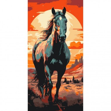 Картина по номерам Horse art 11541-AC 40х80 см