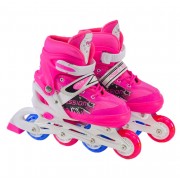 Дитячі ролики RL2406(Pink) колеса що світяться, рожевий, L (39-42)