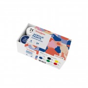 Акриловая краска глянцевая Набор 1001 Brushme AP1001, 6 базовых цветов