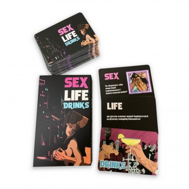 Карточная игра Sex Life Drinks PLR-0017, 64 карточки