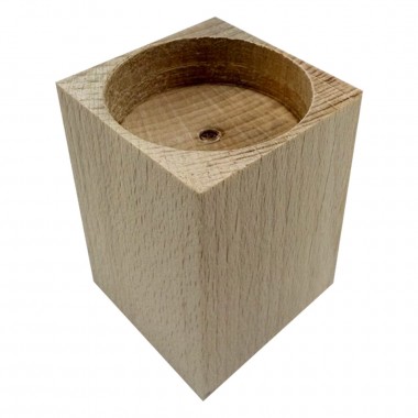 Подсвечник деревянный для свечей-таблеток Candlestick-5, 4,5×4,5×5,5 см Подсвечник деревянный для свечей-таблеток Candlestick-5, 4,5×4,5×5,5 см
