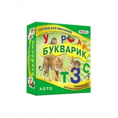 Детская развивающая игра лото Букварик 83019 изучаем русский алфавит