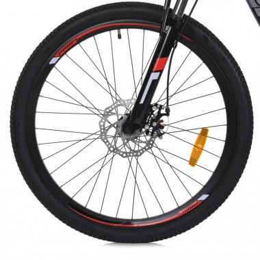 Велосипед MTB2602-2, 26 дюймов, алюминиевая рама 13 Shimano 21SP черно-красный