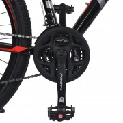 Велосипед MTB2602-2, 26 дюймів, алюмінієва рама 13 Shimano 21SP чорно-червоний