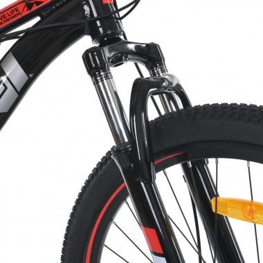 Велосипед MTB2602-2, 26 дюймов, алюминиевая рама 13 Shimano 21SP черно-красный