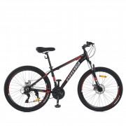 Велосипед MTB2602-2, 26 дюймів, алюмінієва рама 13 Shimano 21SP чорно-червоний