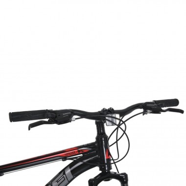 Велосипед MTB2602-2, 26 дюймов, алюминиевая рама 13 Shimano 21SP черно-красный