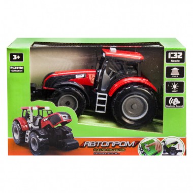 Игрушка трактор "АВТОПРОМ" 7923  инерционный (Red)
