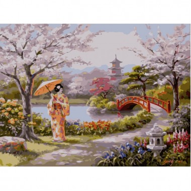 Картина по номерам Идейка Пейзаж Нарисованный рай 40х50 см KHO2810