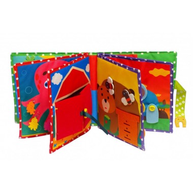 Текстильная развивающая книга для малышей Bambini Пони 403679