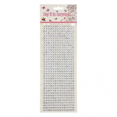 Наклейки декоративные XY-004(Silver) на планшетке 504 шт