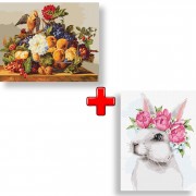 Набір картин за номерами 2 в 1 Ідейка