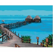 Картина по номерам Идейка Сельский пейзаж Лагуна 40*50см KHO2228