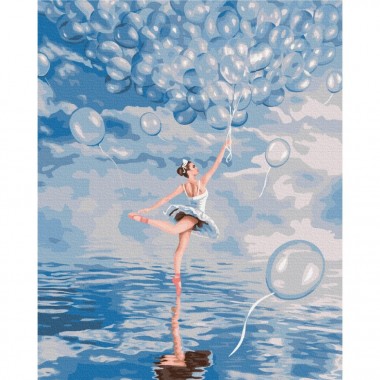 Картина по номерам Голубая балерина Brushme BS52714 40х50 см