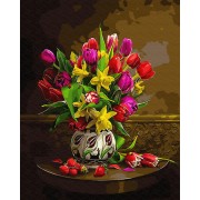 Картина по номерам Brushme Тюльпаны и нарциссы GX30142
