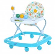 Детские Ходунки M 5033-1(Turquoise) с музыкой, колеса 8 шт