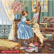 Картина по номерам Бегущая лошадь Danko Toys KpNe-40х40-02-05 40x40 см