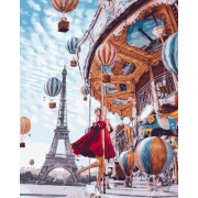 Картина по номерам Brushme Воздушные шары Парижа GX22860
