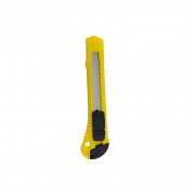 Ніж канцелярський №87, 15 х 3 см, лезо 18 мм Yellow