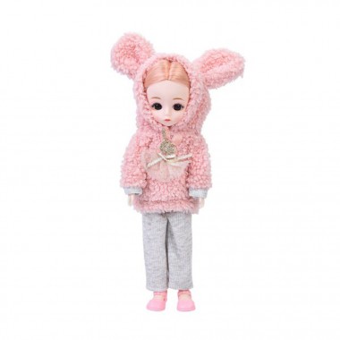 Детская игровая кукла F0322(Pink-1) шарнирная, размер 29 см