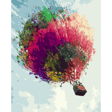 Картина по номерам Brushme Воздушный шар GX3355