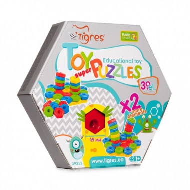 Дитяча розвиваюча іграшка "Ігро пазли SUPER" 39315 з 39 елементів