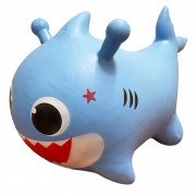 Детская игрушка-прыгун «Акула» MS 4158 музыка, свет Синий