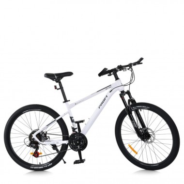 Велосипед SKD75 MTB 2605-2, 26 дюймов, стальная рама 16 Sunrun 24SP белый